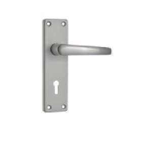 Wickes Contract Lock Handle Satin Aluminium £8.08