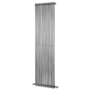 Wickes Stratus Vertical Radiator Round Chrome 1800x300mm
