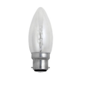 Wickes 28W Halogen B22 Candle Bulb 4pk