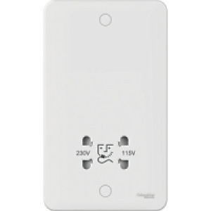 Lisse Shaver Socket 115/230V White £19.99