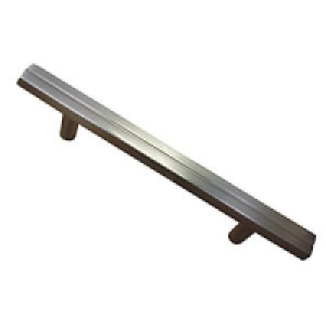 Wickes Pinstripe T Bar Handle Polished Chrome 96mm 2 Pack