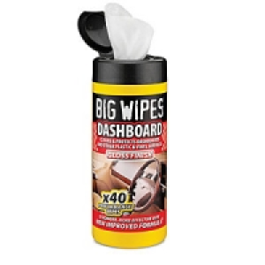 Big Wipes Auto Perf Wipes Dashbd Gloss &pound;2.99