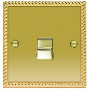 Wickes Telephone Socket Master 1 Gang Georgian Brass Raised  £7.99