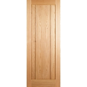 Wickes York Internal Fire Door Oak Veneer 3 Panel 1981x686mm