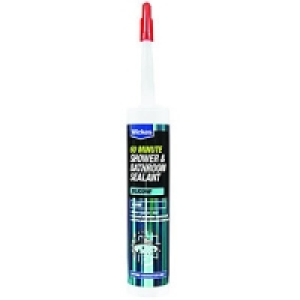 Wickes 60 Minute Shower & Bathroom Sealant Clear 310ml