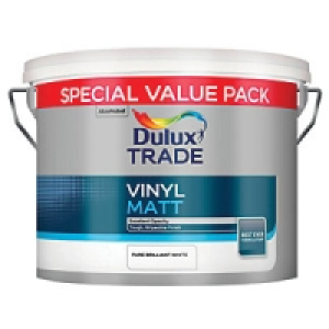 Dulux Trade Vinyl Matt Pure Brilliant White 7.5L