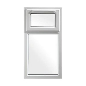 Wickes uPVC A Rated Casement Window White 1160x610mm Top Hun