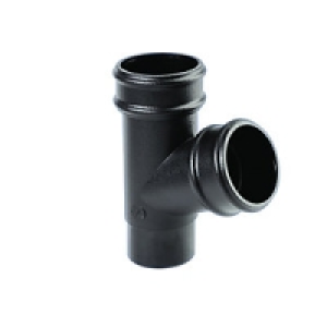 Wickes Black Cast Iron Effect Downpipe 112.5 deg Branch £18.99