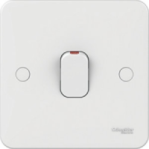 Lisse 20A DP Switch with LED White