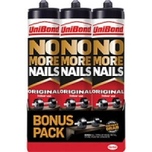 UniBond No More Nails Original Cartridge Triple Pack 300ml £12.00