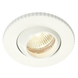 Saxby Mist Bathroom Downlight Tilted White