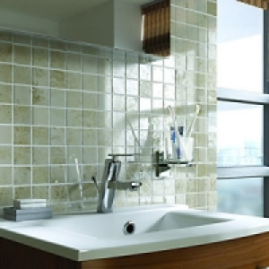 Wickes Light Cappuccino Beige Polished Marble Mosaic Tile 30