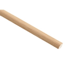 Wickes Dark Hardwood Quadrant Moulding 12 x 12 x 2400mm