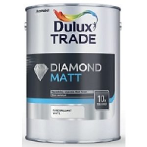 Dulux Trade Diamond Matt Emulsion Paint Pure Brilliant White £49.99