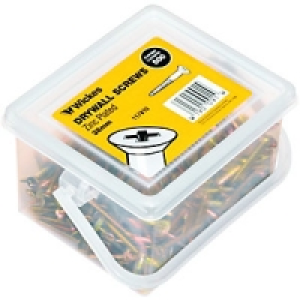 Wickes Drywall Screws Zinc Plated 38mm Pack 500