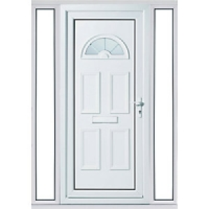 Wickes Carolina 2 Sidelight uPVC Door Set 2085x1520mm Right