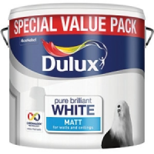Dulux Special Value Matt Paint Pure Brilliant White 6L £16.00