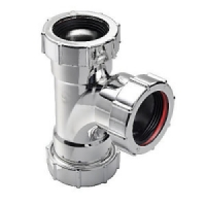 Wickes 88.5DEG Tee Chrome Finish 40mm £6.60