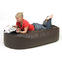 Wilko  Bean Bag Couch Faux Leather Brown