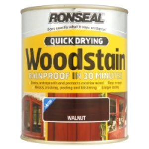 Ronseal Quick Drying Woodstain Satin Walnut 750ml £13.95