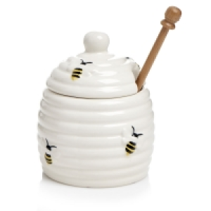 Wilko  Wilko Amber Honey Pot Honey Jar