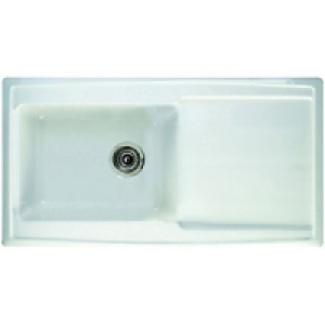 Wickes Ceramic Single Bowl Contemporary Sink White £249.00