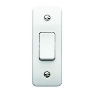 MK Architrave Switch Single 2W K484RPWHI £3.89