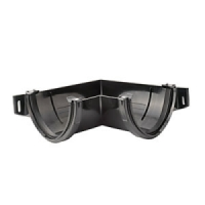 Wickes Black High Capacity Gutter 90 Deg Internal Angle £5.09