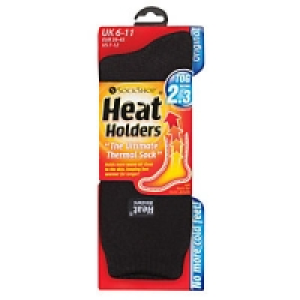 Heat Holders Thermal Socks Black Size 6-11 £4.99