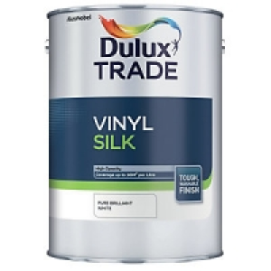 Dulux Trade Vinyl Silk Emulsion Paint Pure Brilliant White 5 £39.18
