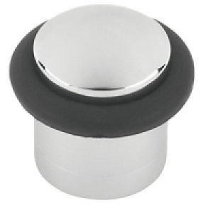 Wickes Cylinder Door Stop Polished Chrome 35 x 25mm