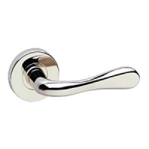 Urfic Victoria Lever On Rose Polished Nickel