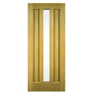 Wickes York External Oak Veneer Door Glazed 1981x838mm £275.00
