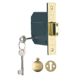 Yale P-M562-PB-80 5 British Standard Lever Deadlock 76mm Bra &pound;24.99