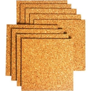 Wickes Sealed Cork Flooring Tile 305x305mm Pack 9 &pound;8.99