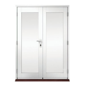 Wickes Derwent Softwood French Doors White Finish 4ft £899.00