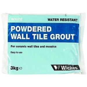 Wickes Powdered Wall Tile Grout White 3kg £6.99