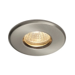 Storm Bathroom Downlight Fixed Satin Nickel &pound;9.99