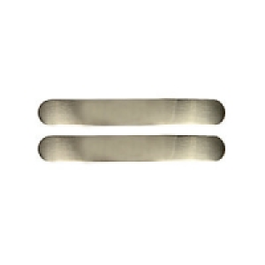Wickes Curved Pull Handles Brushed Nickel Finish 112mm 2 Pac