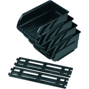 Wickes Medium Wall Hung Storage Bins Pack 4 £6.99