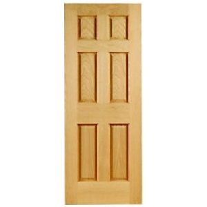 Wickes Ludlow Internal Oak Veneer Door 6 Panel 1981x610mm