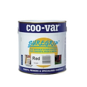 Coo-var Suregrip Anti-slip Floor Paint Red 2.5L £29.99