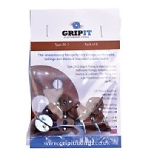 Grip It Type 20-2 Plasterboard Fixing M6 x 20mm Pack 8