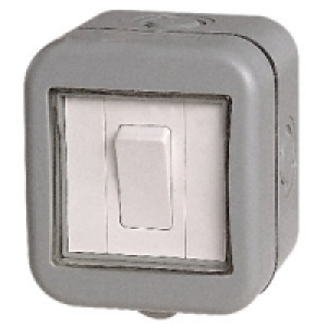Masterplug IP55 10A Switch 1 Gang 2 Way WPB12