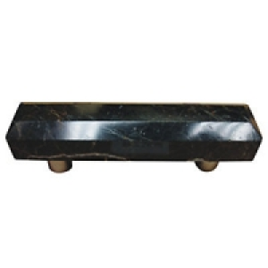 Wickes Marble Pillar Handle Black 70mm 2 Pack