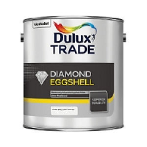 Dulux Trade Diamond Eggshell Emulsion Paint Pure Brilliant W £35.98