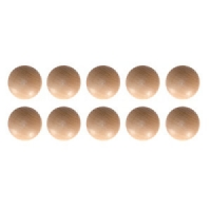 Wickes Unvarnished Pine Ring Knobs 35mm 10 Pack