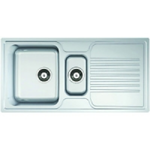 Wickes 1 1/2 Bowl Linear Kitchen Sink Pack Stainless Steel £299.00