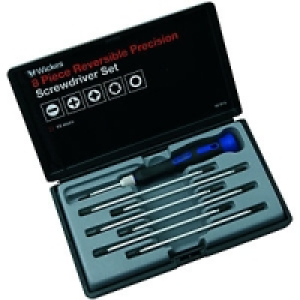 Wickes Precision Reversible Screwdriver Set Pack 8 £10.99