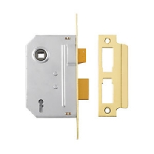 Yale P-M320-PB-65 3 Lever Sashlock 64mm Brass £21.99